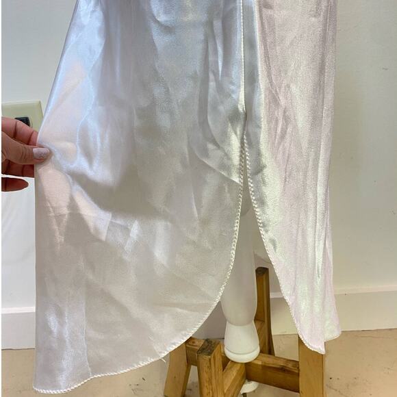 VTG -Indie Sleaze- Y2K Slip- Dress Grunge- Lace On Bust USA- Fairy Core Small - Picture 8 of 10